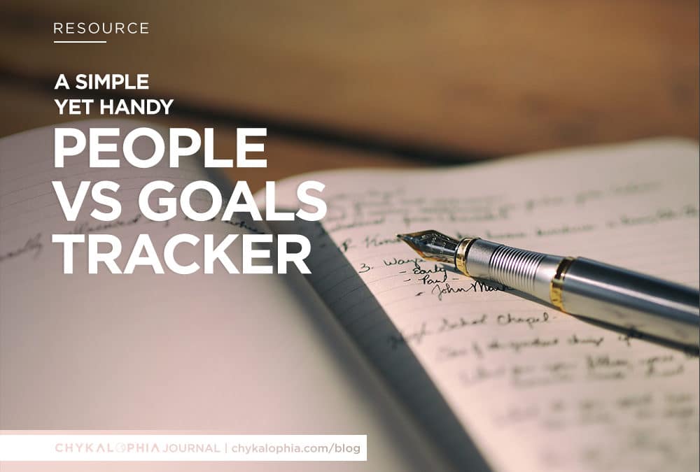A Handy People vs Goals Tracker