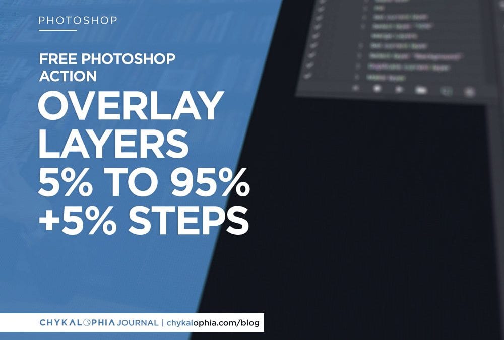 Free Photoshop Action: Create Image Overlay Based On Foreground Color 5% To 95%