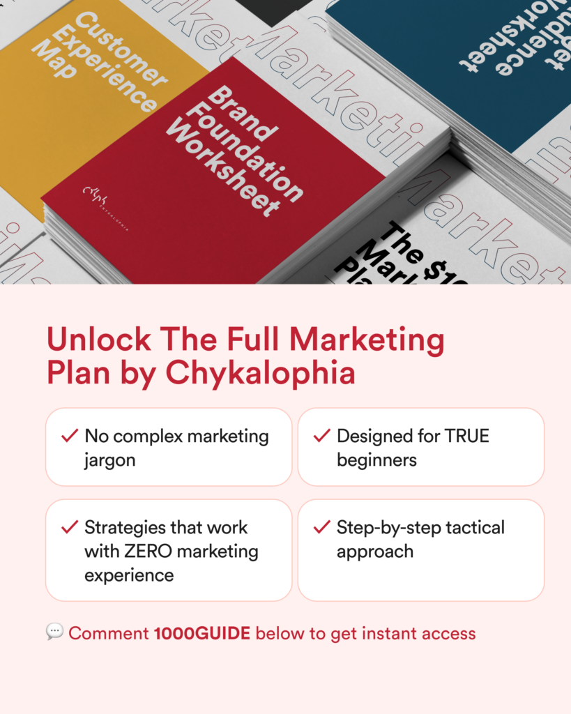 The $1000 Marketing Plan Guide by Chykalophia